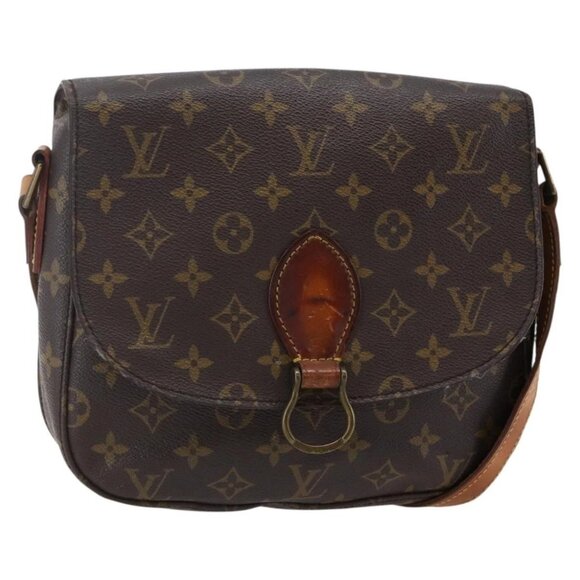 LOUIS VUITTON Monogram Saint Cloud GM Shoulder Bag M51242 LV Auth 146821 - Picture 1 of 16